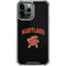University of Maryland Collegiate Text iPhone 13 Pro Max Clear Case