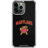 University of Maryland Collegiate Text iPhone 13 Pro Max Clear Case