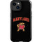 University of Maryland Collegiate Text iPhone 15 Plus Impact Case