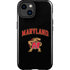 University of Maryland Collegiate Text iPhone 15 Plus Impact Case