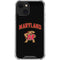 University of Maryland Collegiate Text iPhone 14 Plus Clear Case