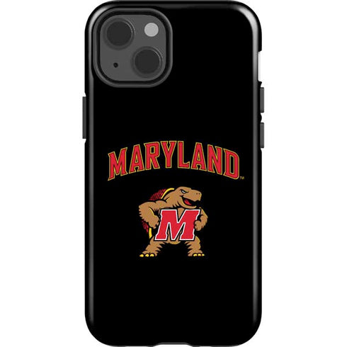 University of Maryland Collegiate Text iPhone 15 Impact Case