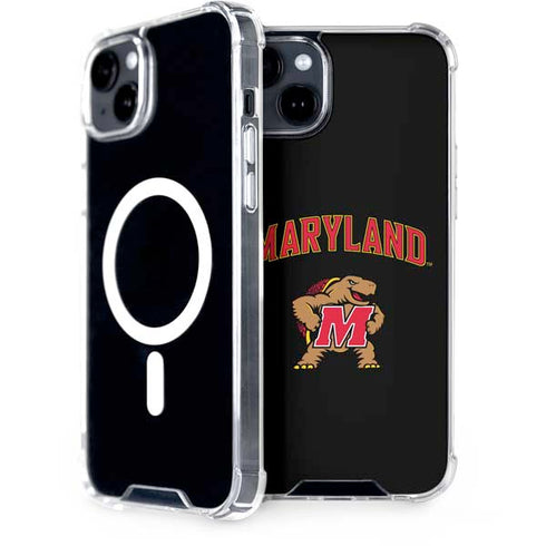 University of Maryland Collegiate Text iPhone 15 Plus MagSafe Case