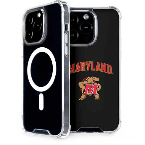 University of Maryland Collegiate Text iPhone 14 Pro MagSafe Case