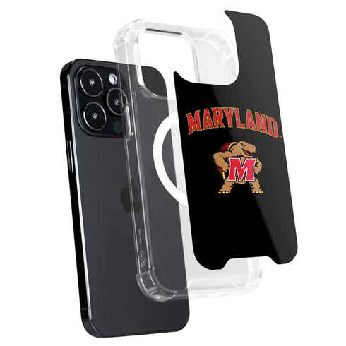 University of Maryland Collegiate Text iPhone 14 Pro MagSafe Case