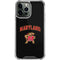 University of Maryland Collegiate Text iPhone 15 Pro Max Clear Case