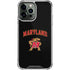 University of Maryland Collegiate Text iPhone 15 Pro Max Clear Case