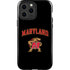 University of Maryland Collegiate Text iPhone 15 Pro Max Impact Case