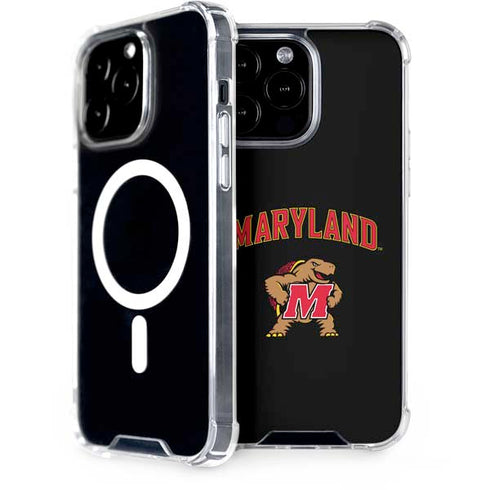 University of Maryland Collegiate Text iPhone 15 Pro Max MagSafe Case