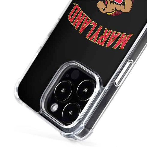 University of Maryland Collegiate Text iPhone 15 Pro Max MagSafe Case