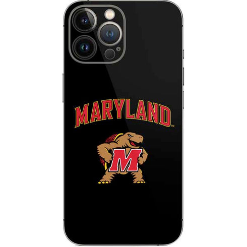 University of Maryland Collegiate Text iPhone 14 Pro Max Skin