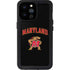University of Maryland Collegiate Text iPhone 14 Pro Max Waterproof Case