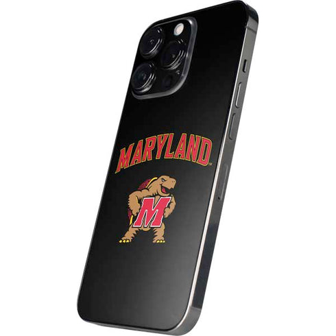 University of Maryland Collegiate Text iPhone 14 Pro Skin