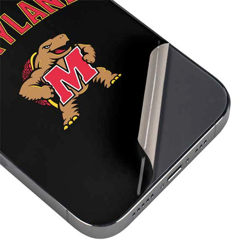 University of Maryland Collegiate Text iPhone 14 Pro Skin