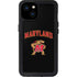 University of Maryland Collegiate Text iPhone 15 Plus Waterproof Case