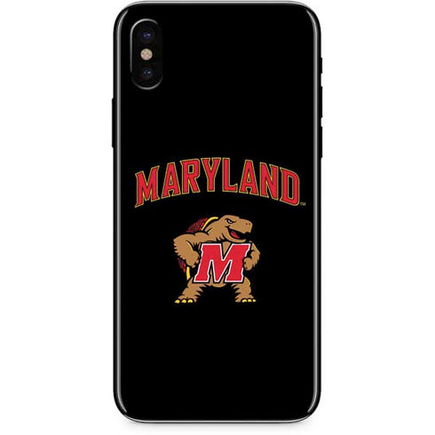University of Maryland Collegiate Text iPhone XS Max Skin