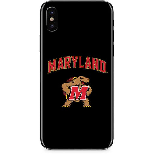 University of Maryland Collegiate Text iPhone XS Skin