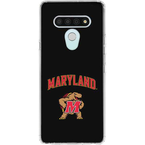 University of Maryland Collegiate Text LG Stylo 6 Clear Case