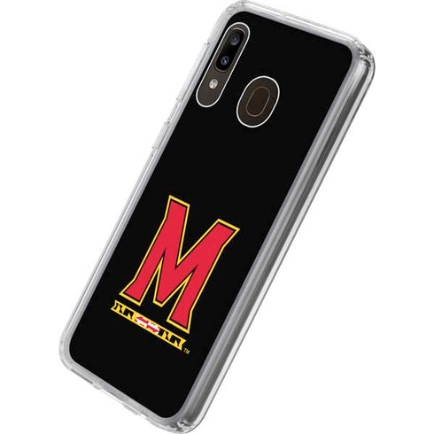 University of Maryland M Logo Galaxy A20 Clear Case