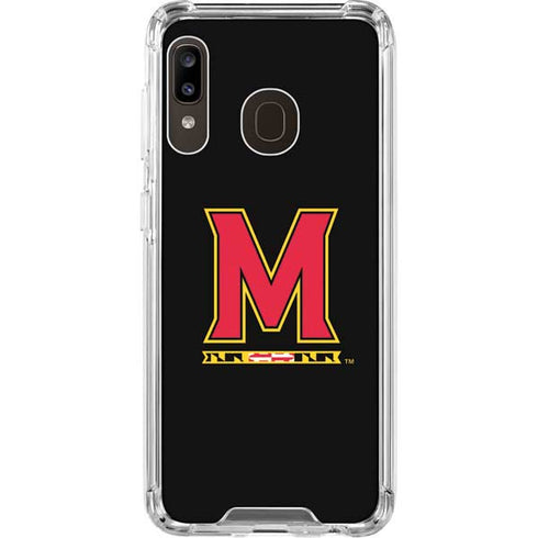 University of Maryland M Logo Galaxy A30 Clear Case