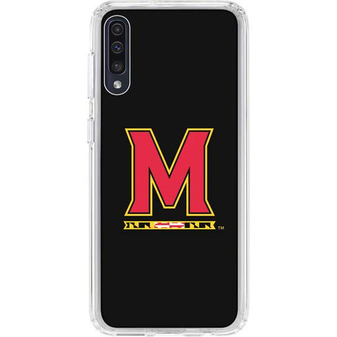 University of Maryland M Logo Galaxy A50 Clear Case