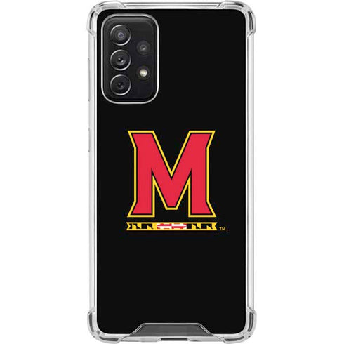 University of Maryland M Logo Galaxy A72 5G Clear Case