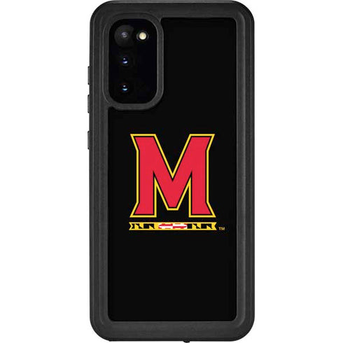 University of Maryland M Logo Galaxy S20 Waterproof Case