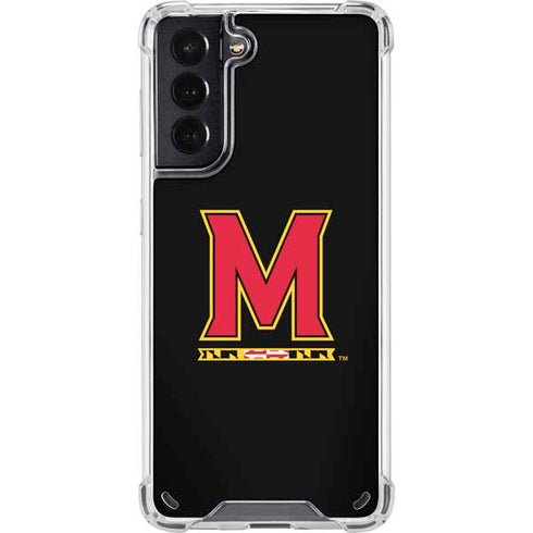 University of Maryland M Logo Galaxy S21 5G Clear Case