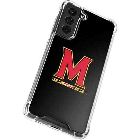 University of Maryland M Logo Galaxy S21 FE Clear Case