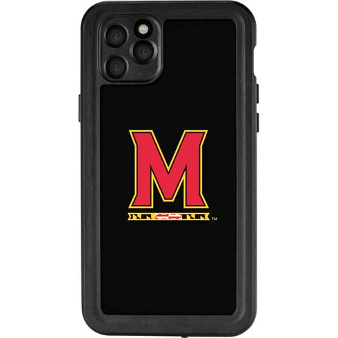 University of Maryland M Logo iPhone 11 Pro Max Waterproof Case