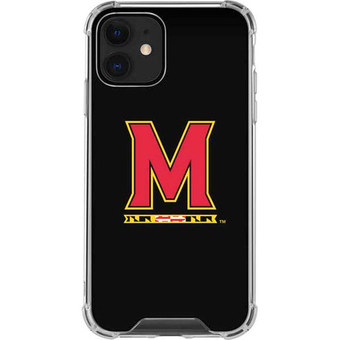 University of Maryland M Logo iPhone 12 Clear Case