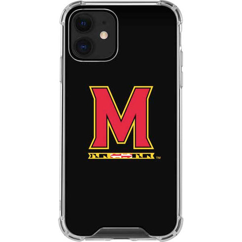 University of Maryland M Logo iPhone 12 Mini Clear Case
