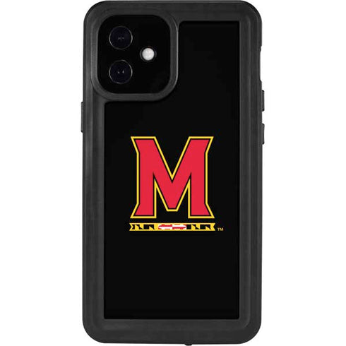 University of Maryland M Logo iPhone 12 Mini Waterproof Case