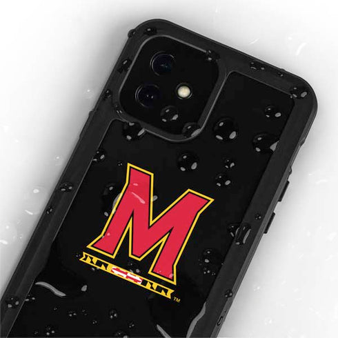 University of Maryland M Logo iPhone 12 Mini Waterproof Case