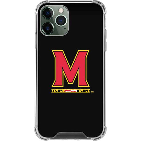 University of Maryland M Logo iPhone 12 Pro Clear Case