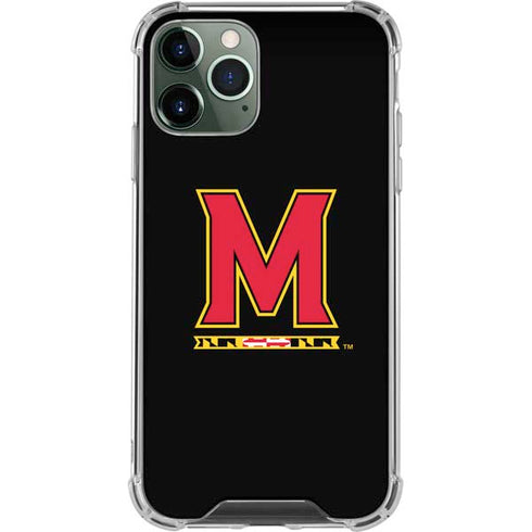 University of Maryland M Logo iPhone 12 Pro Max Clear Case