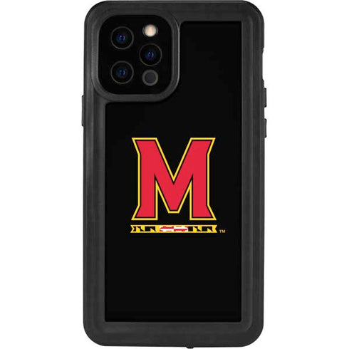 University of Maryland M Logo iPhone 12 Pro Waterproof Case
