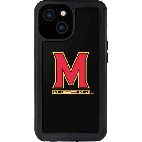 University of Maryland M Logo iPhone 13 Mini Waterproof Case