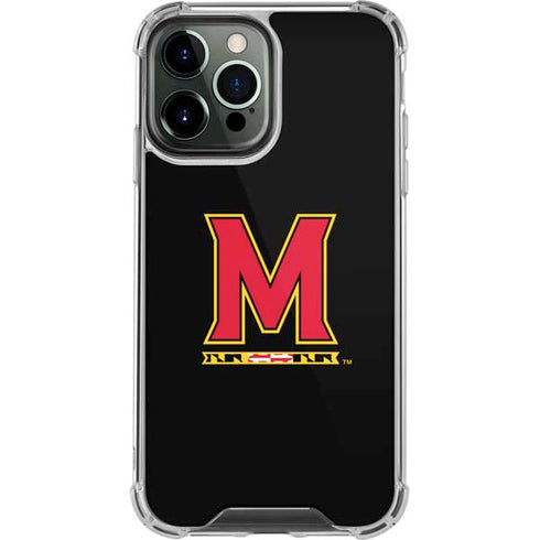 University of Maryland M Logo iPhone 13 Pro Max Clear Case