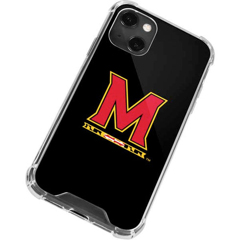 University of Maryland M Logo iPhone 14 Plus Clear Case