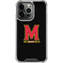 University of Maryland M Logo iPhone 15 Pro Clear Case