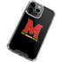 University of Maryland M Logo iPhone 15 Pro Clear Case