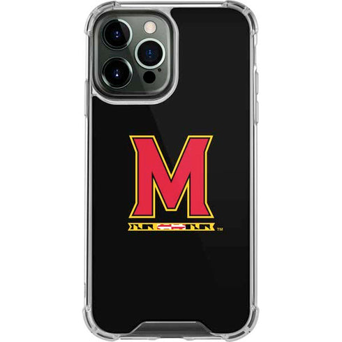 University of Maryland M Logo iPhone 14 Pro Max Clear Case