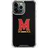 University of Maryland M Logo iPhone 14 Pro Max Clear Case
