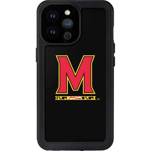 University of Maryland M Logo iPhone 14 Pro Max Waterproof Case