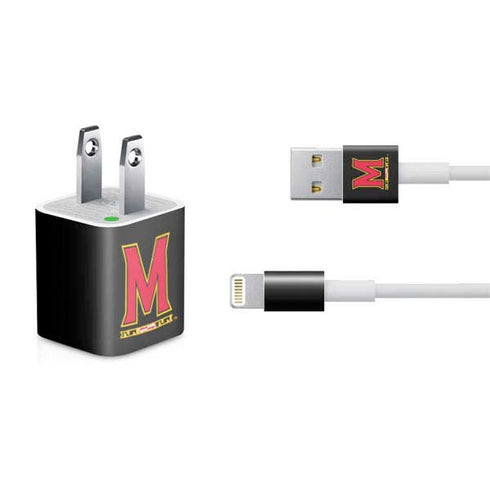 University of Maryland M Logo iPhone Charger (5W USB) Skin