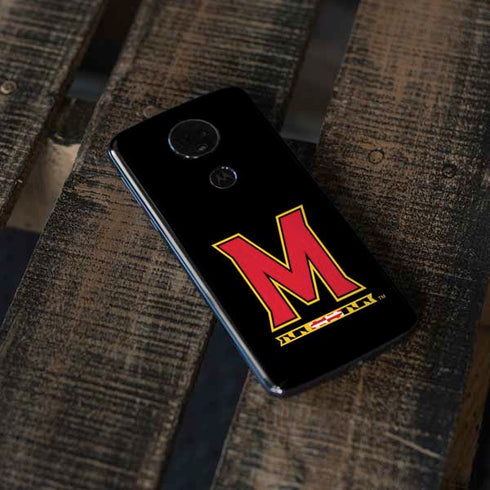 University of Maryland M Logo Moto E5 Plus Skin