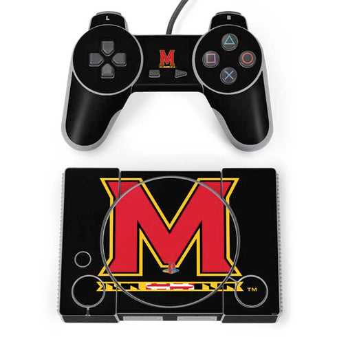University of Maryland M Logo PlayStation Classic Bundle Skin