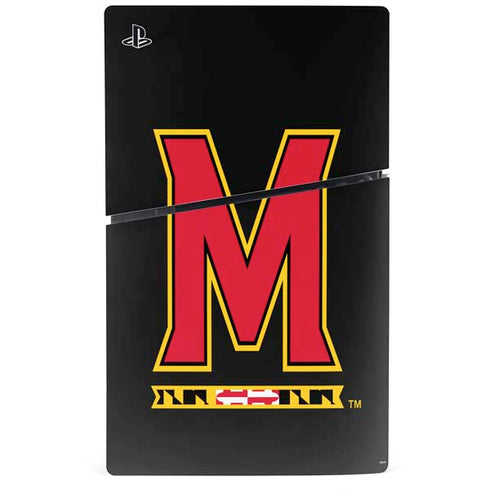University of Maryland M Logo PS5 Slim Digital Edition Console Skin
