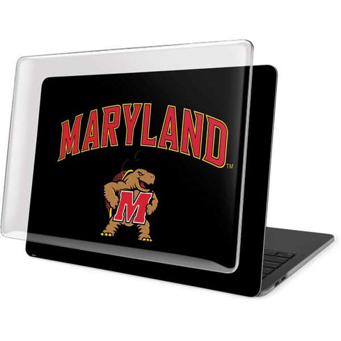 University of Maryland Collegiate Text MacBook Pro 13in (2020) Case plus Skin